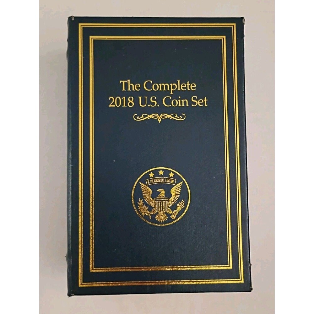 2018 U.S. Coin Set Uncirculated Danbury Mint - Missing Quarters - Case Damage